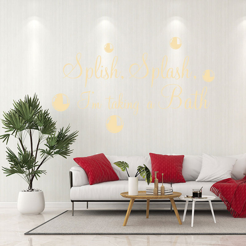 splish splash bath taking wall sticker