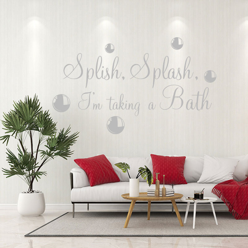 splish splash bath taking wall sticker