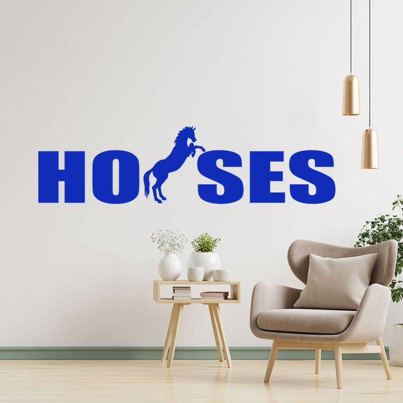 horses vehicle sticker equestrian wall sticker