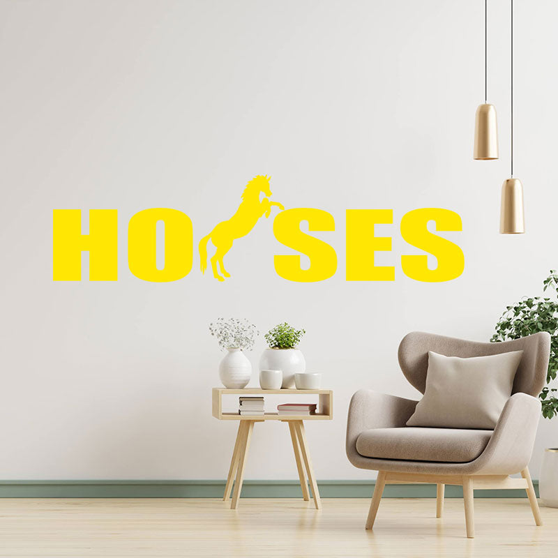 horses vehicle sticker equestrian wall sticker
