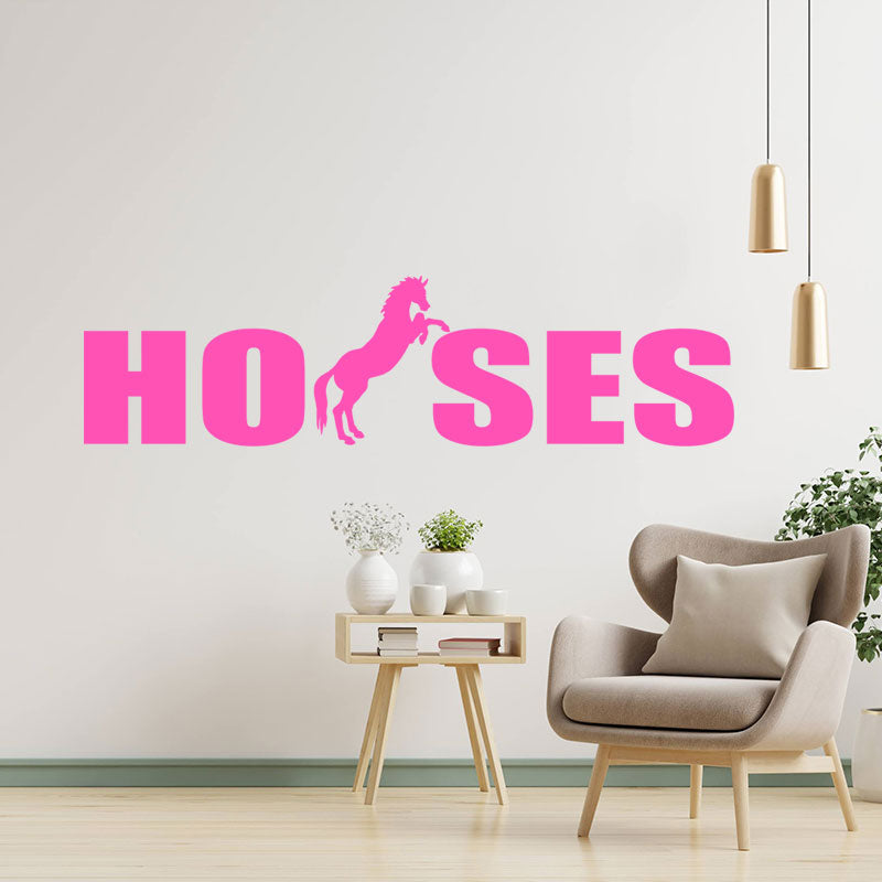 horses vehicle sticker equestrian wall sticker
