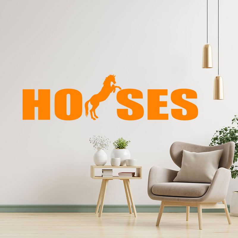 horses vehicle sticker equestrian wall sticker