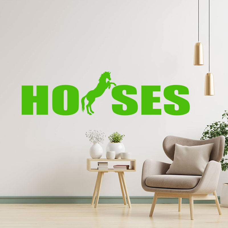 horses vehicle sticker equestrian wall sticker