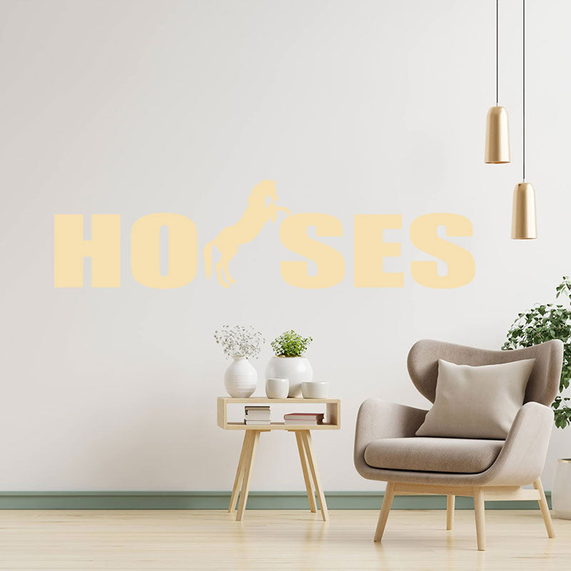 horses vehicle sticker equestrian wall sticker