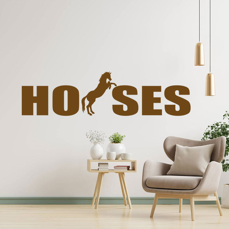 horses vehicle sticker equestrian wall sticker