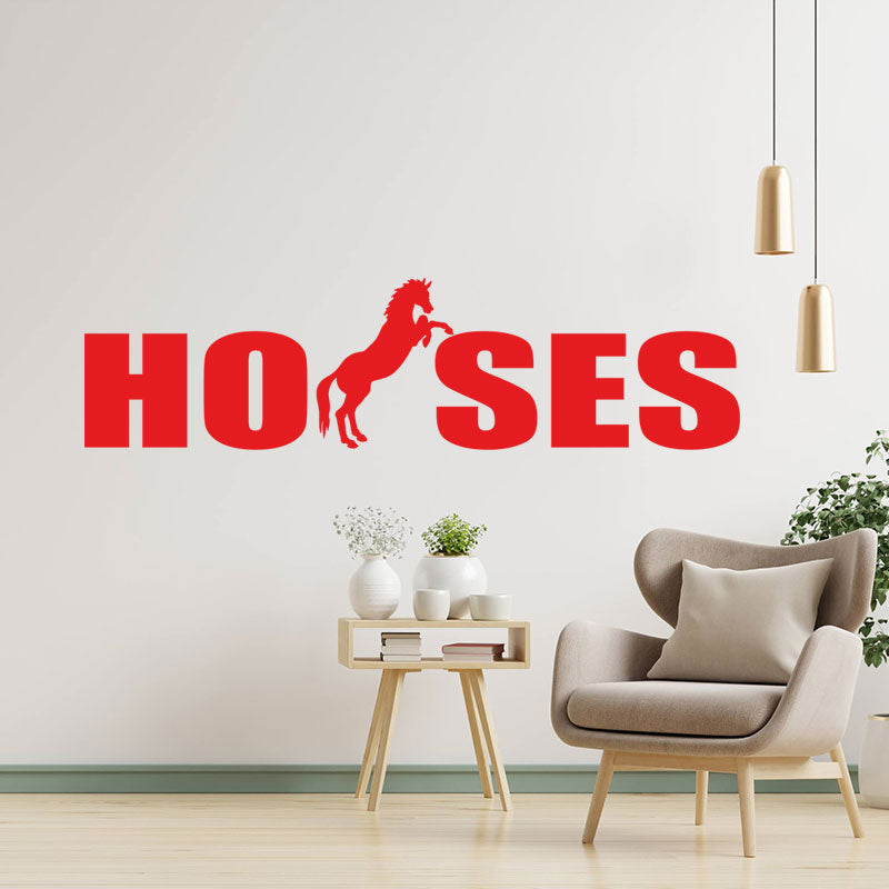 horses vehicle sticker equestrian wall sticker
