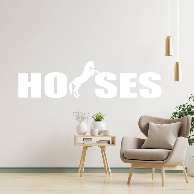 horses vehicle sticker equestrian wall sticker