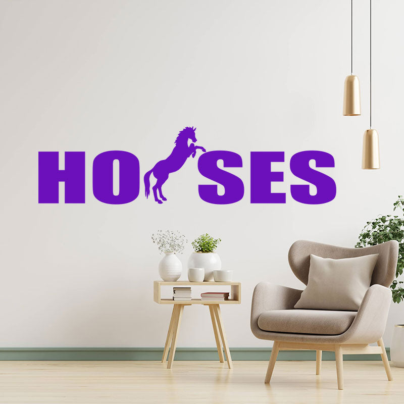 horses vehicle sticker equestrian wall sticker