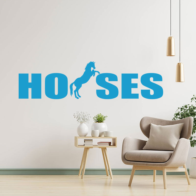 horses vehicle sticker equestrian wall sticker