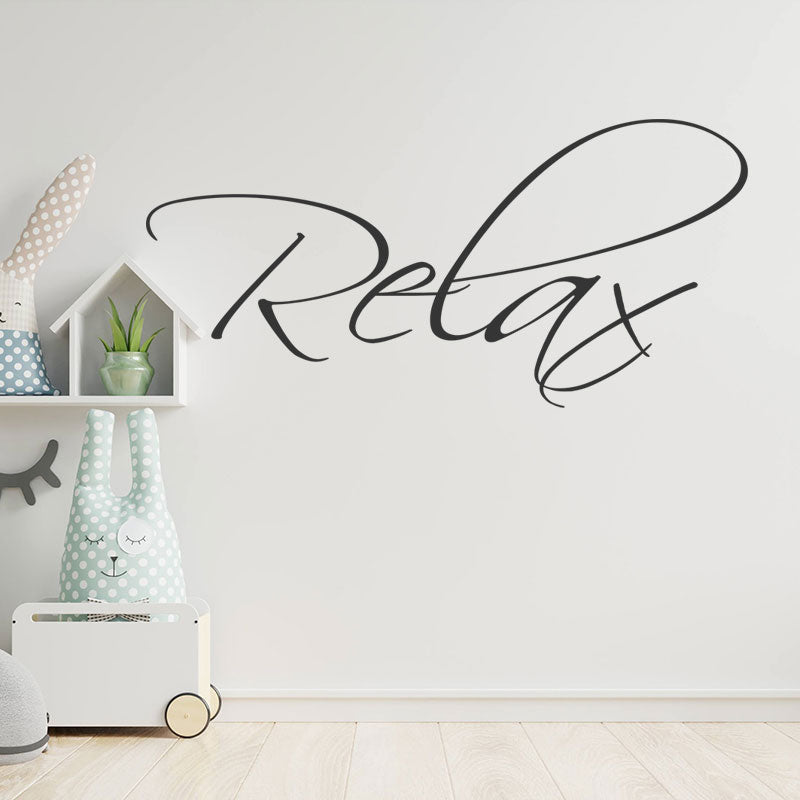 relax bathroom wall sticker vinyl art decal quote