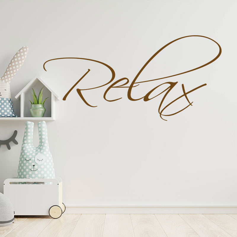 relax bathroom wall sticker vinyl art decal quote