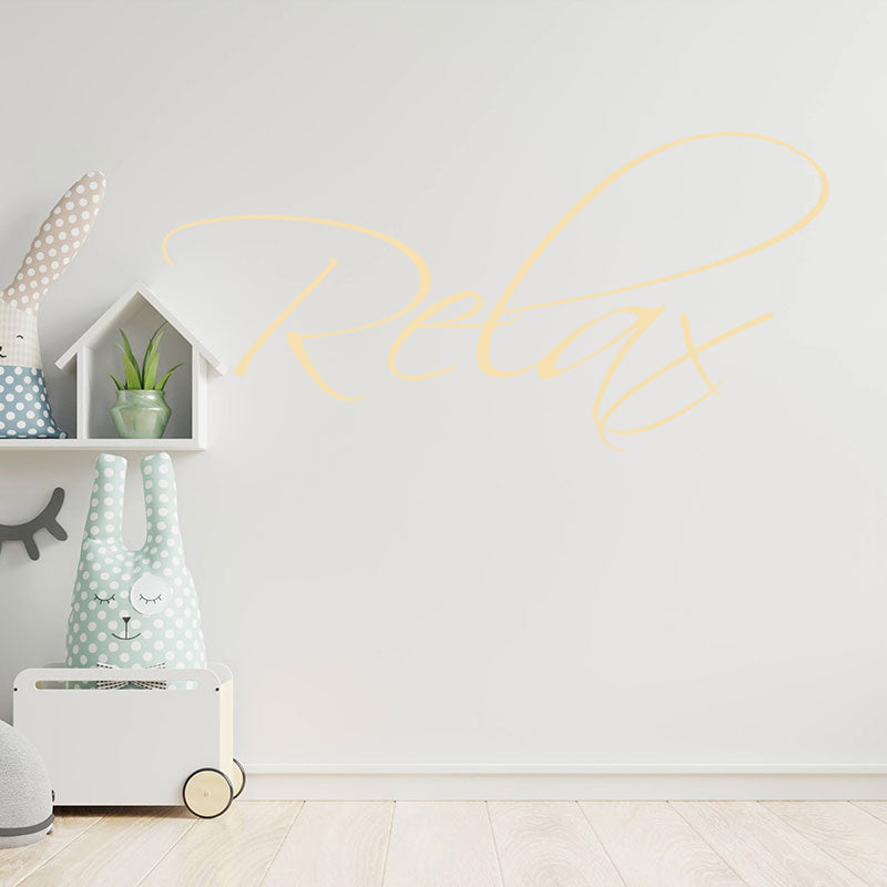 relax bathroom wall sticker vinyl art decal quote