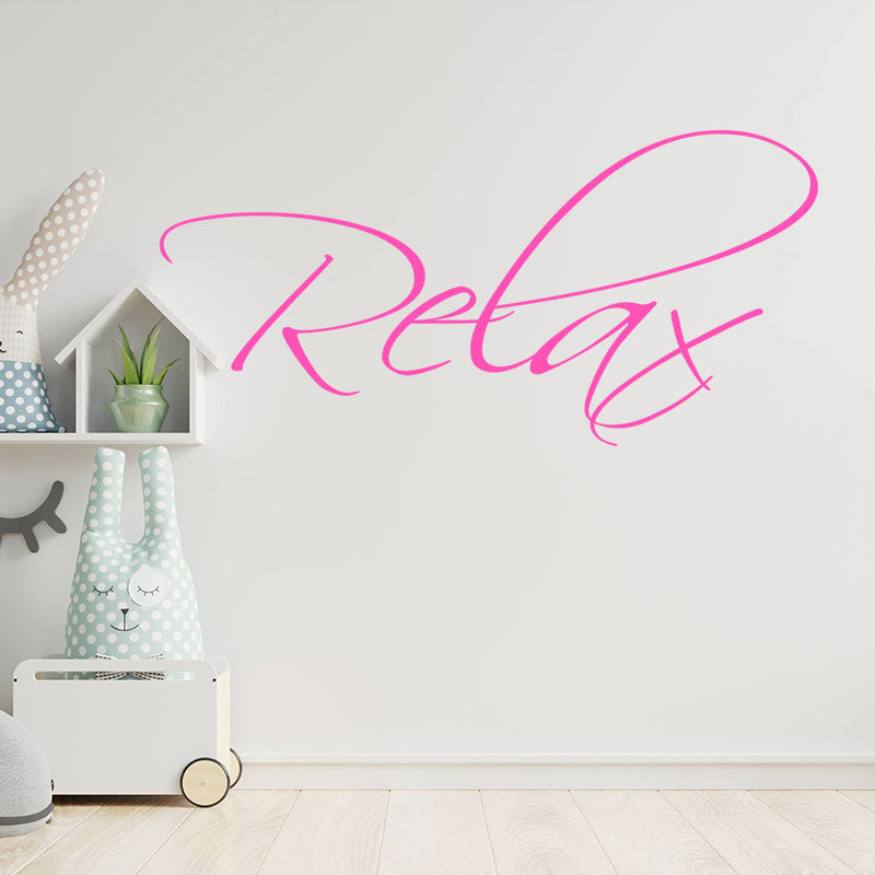 relax bathroom wall sticker vinyl art decal quote