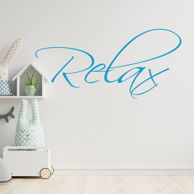 relax bathroom wall sticker vinyl art decal quote