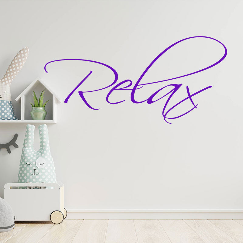 relax bathroom wall sticker vinyl art decal quote