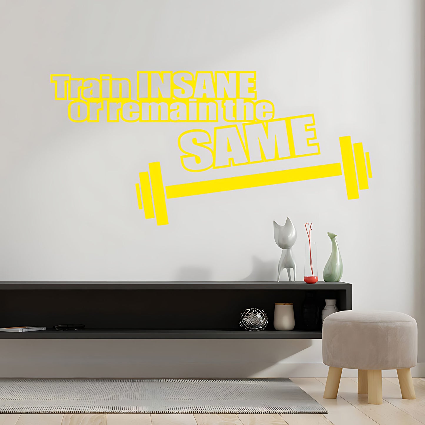 Train Insane or Remain the Same Gym Fitness Motivational Wall Sticker