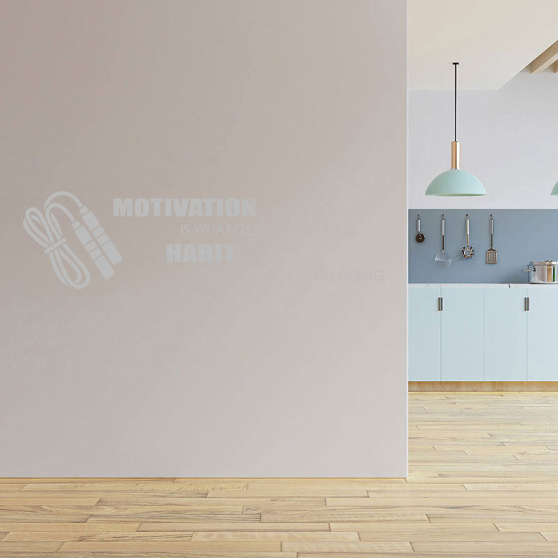 habit is what keeps you wall sticker