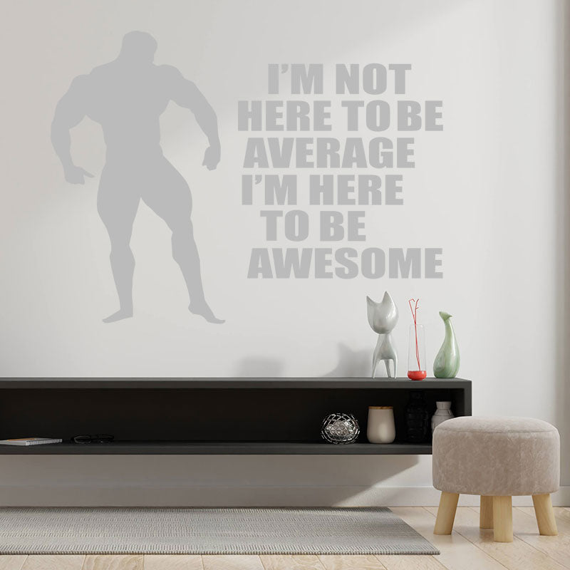 i m not here to be wall sticker