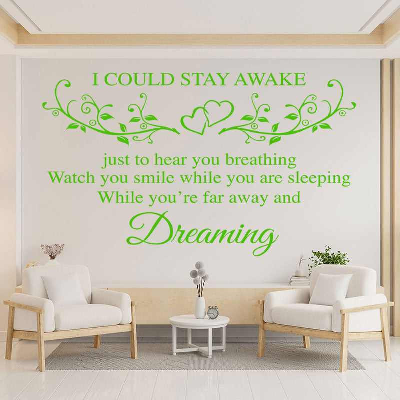 aerosmith wall sticker breathing quote bedroom