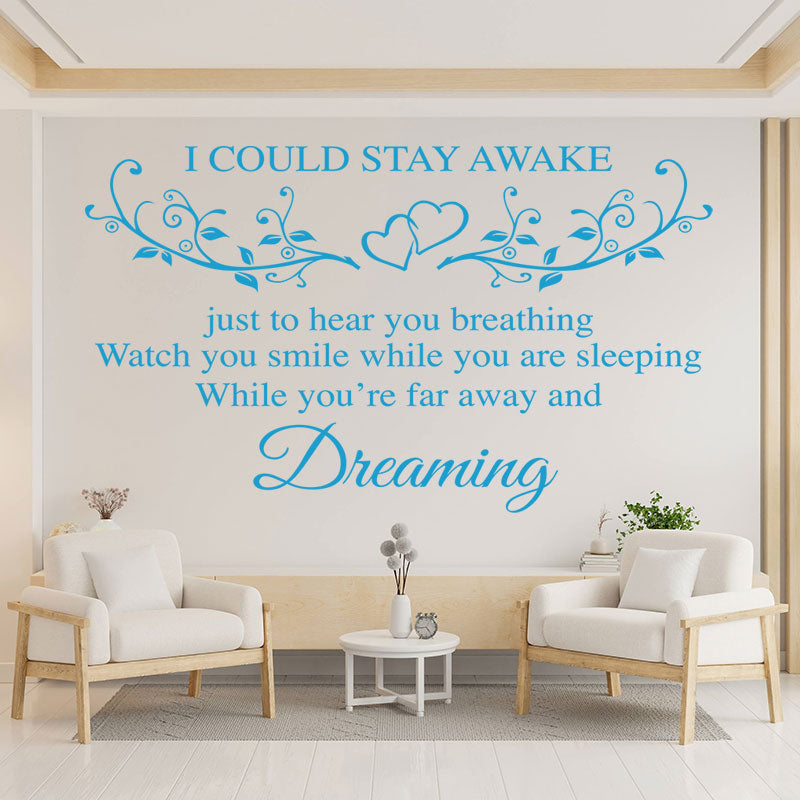 aerosmith wall sticker breathing quote bedroom