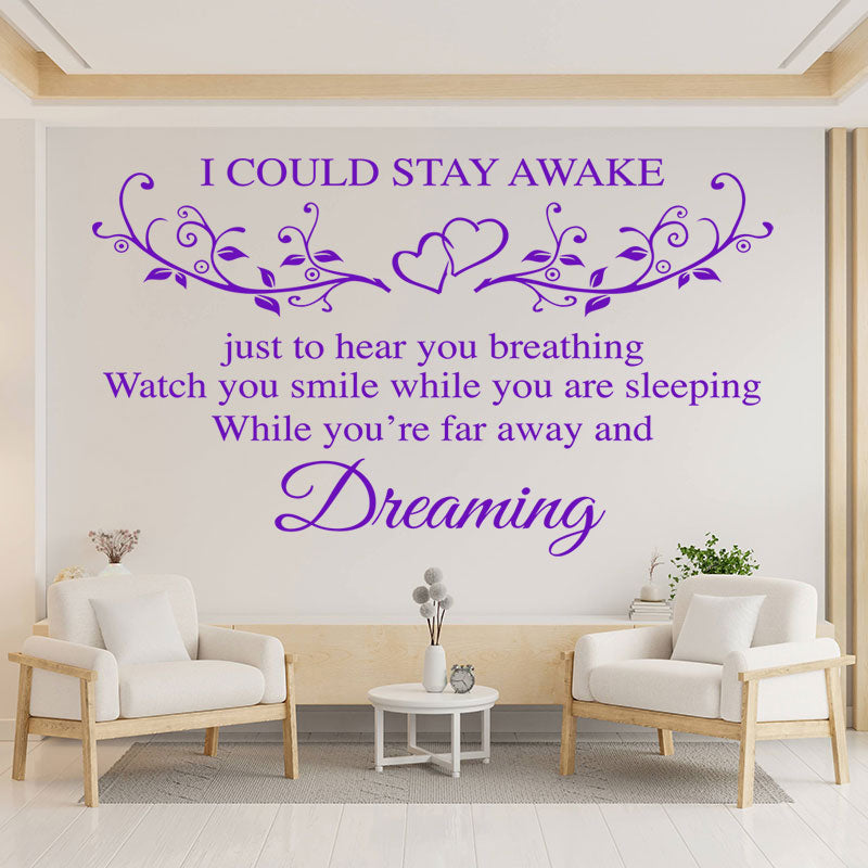 aerosmith wall sticker breathing quote bedroom