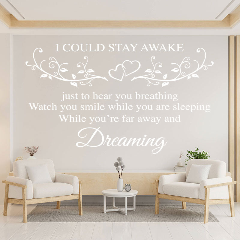 aerosmith wall sticker breathing quote bedroom