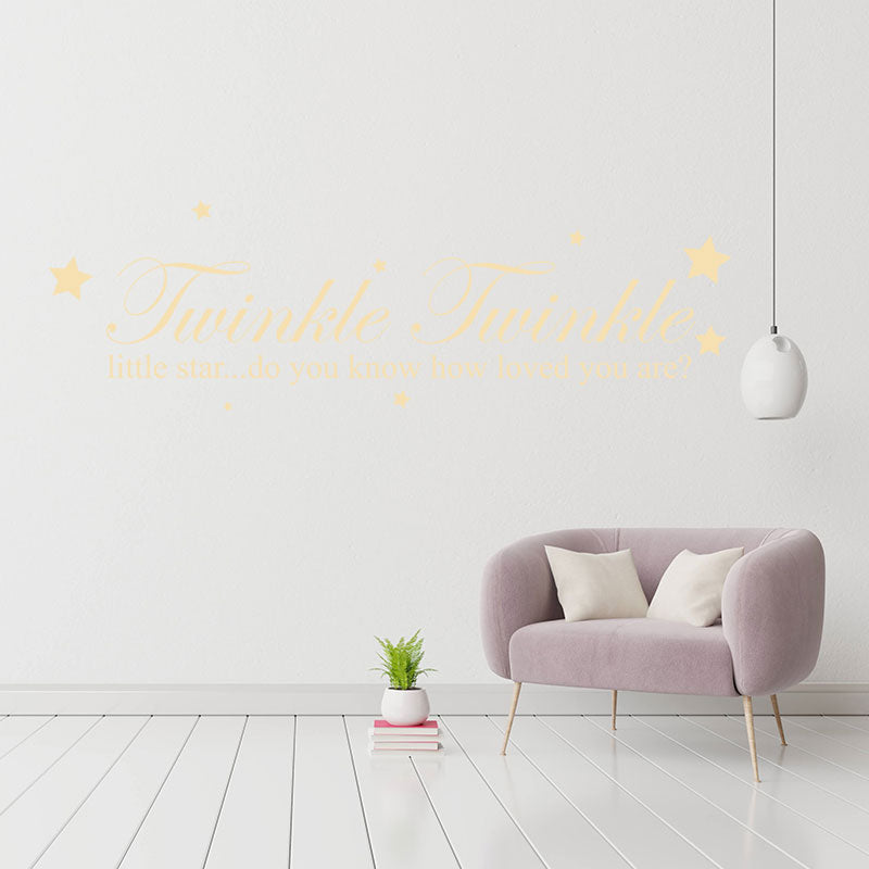 twinkle twinkle little star wall decal wall sticker