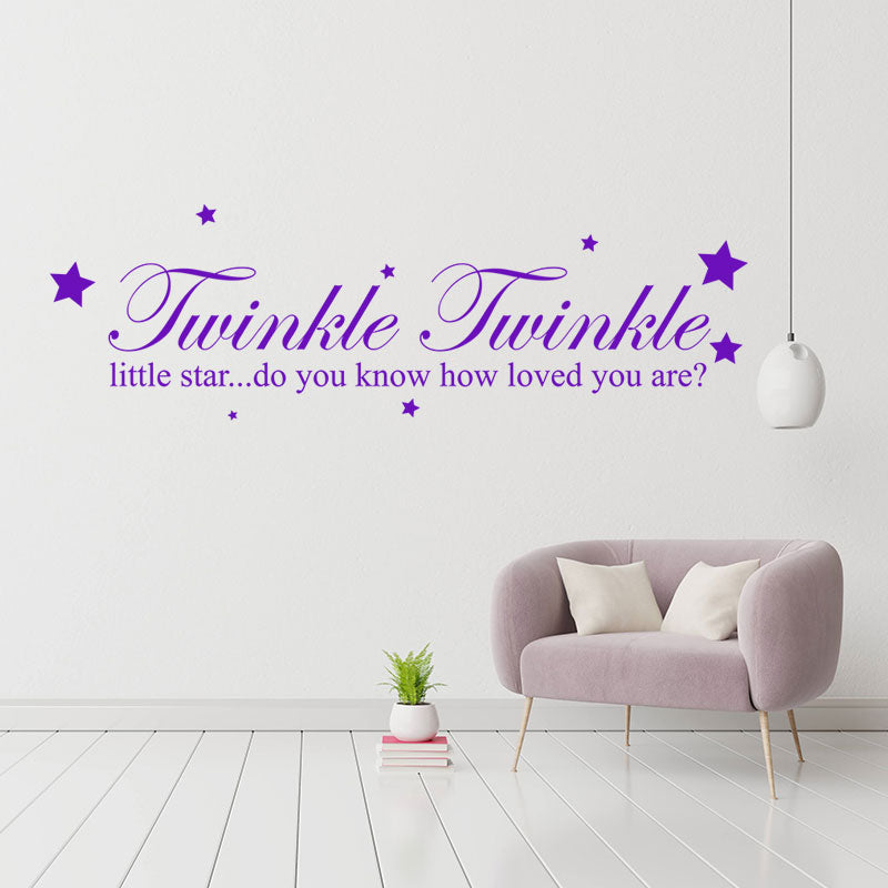 twinkle twinkle little star wall decal wall sticker