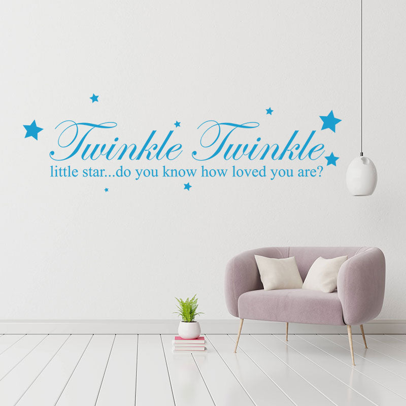 twinkle twinkle little star wall decal wall sticker