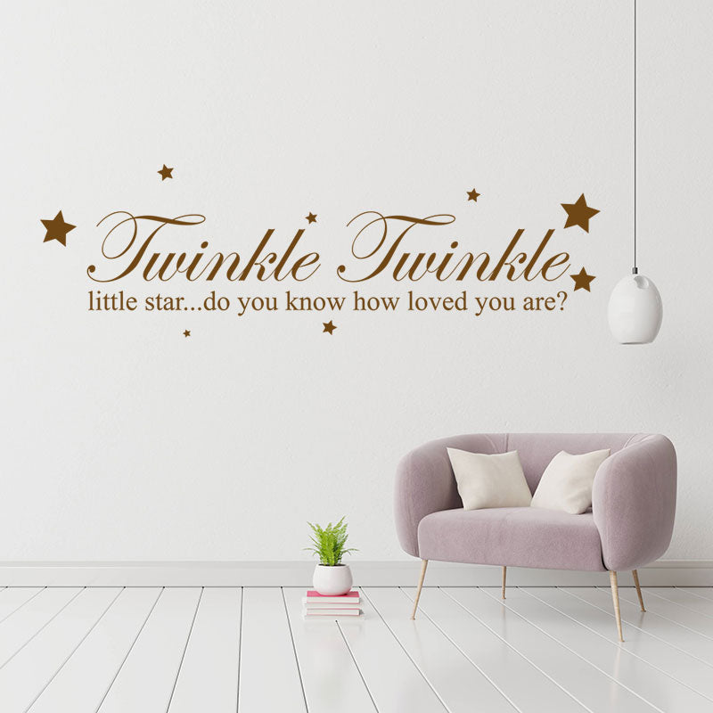 twinkle twinkle little star wall decal wall sticker