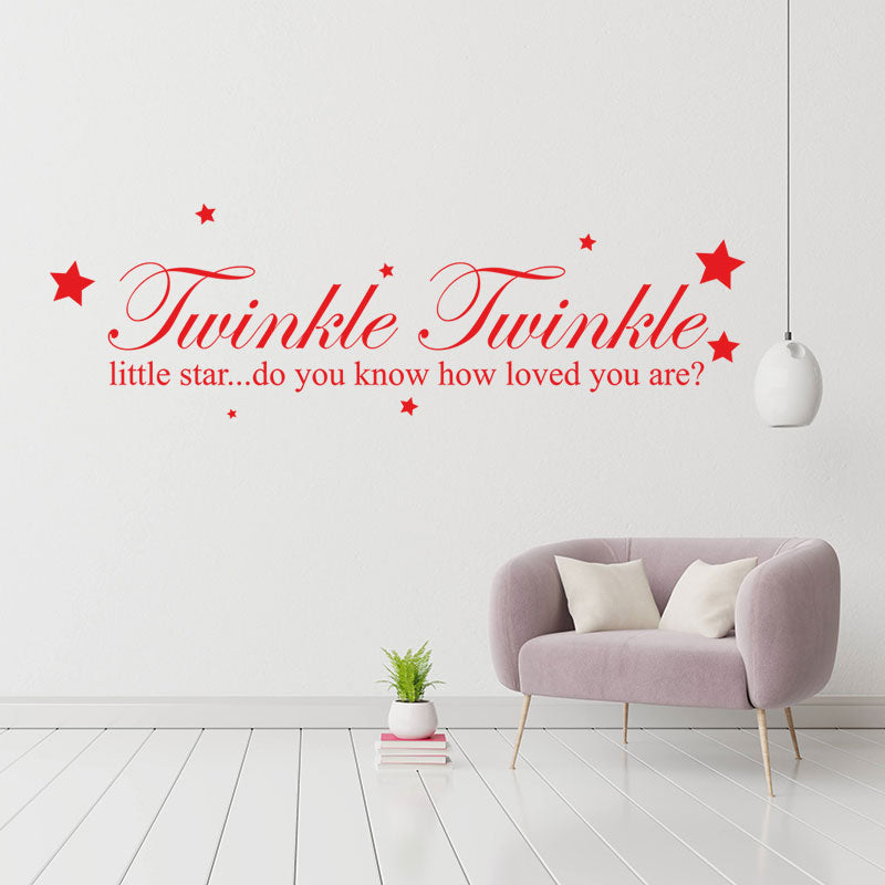twinkle twinkle little star wall decal wall sticker