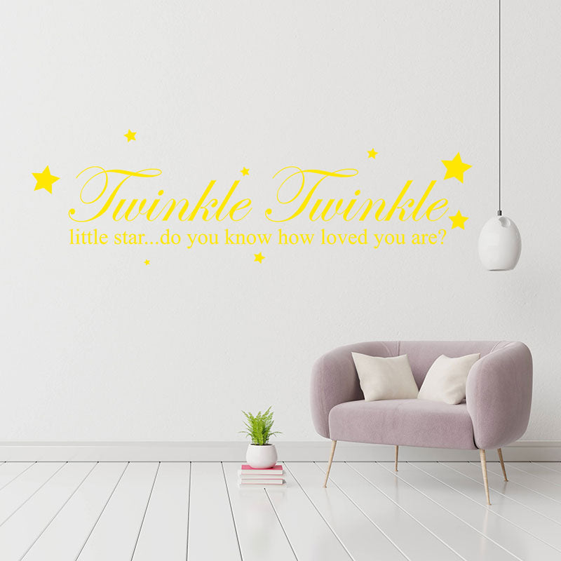 twinkle twinkle little star wall decal wall sticker