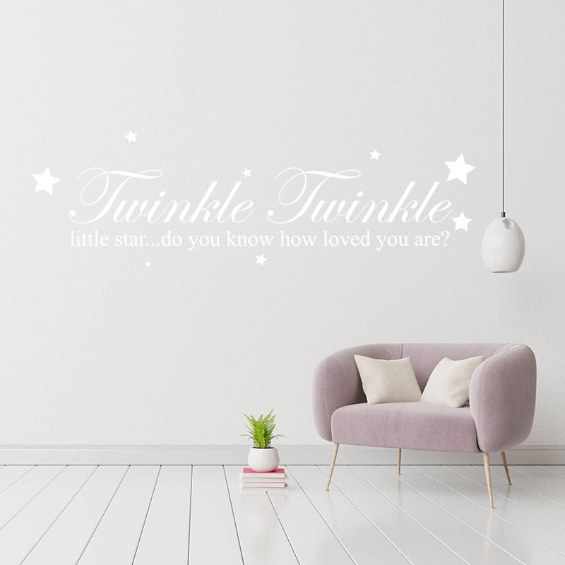 twinkle twinkle little star wall decal wall sticker