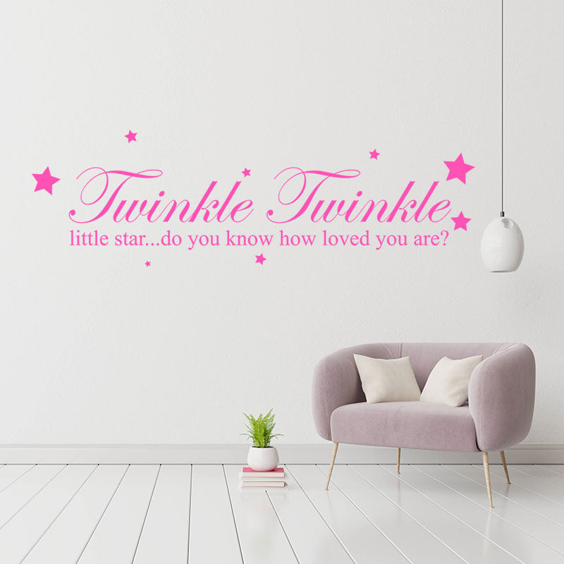 twinkle twinkle little star wall decal wall sticker