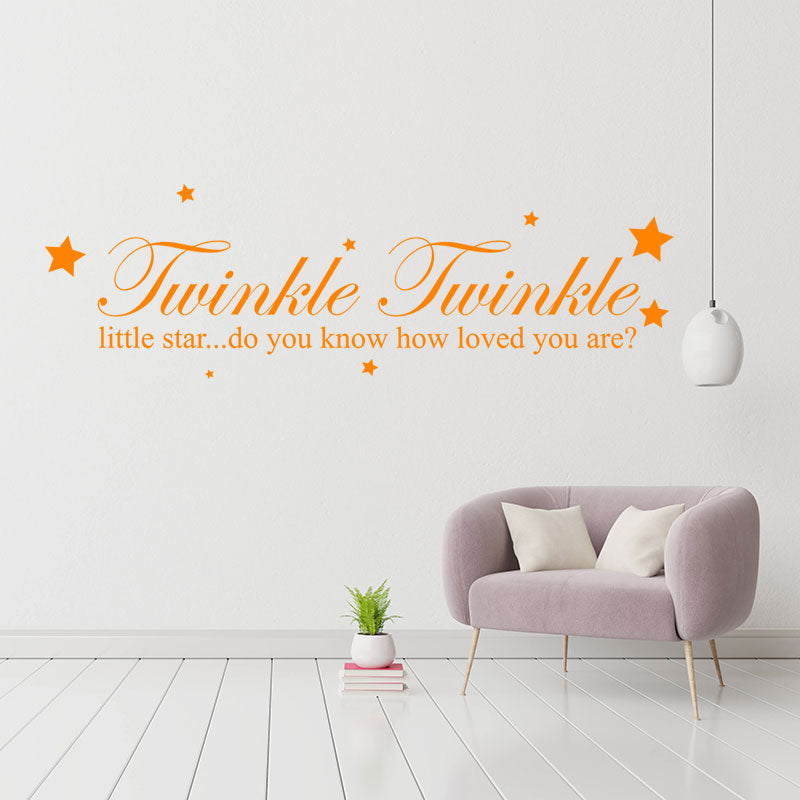 twinkle twinkle little star wall decal wall sticker