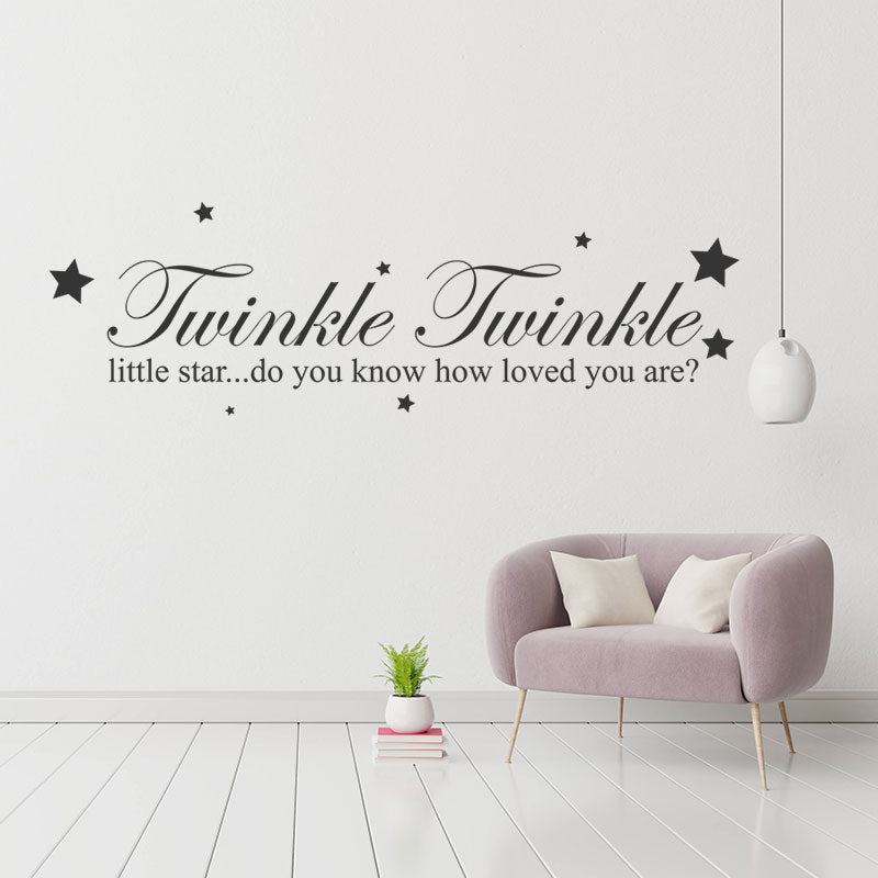twinkle twinkle little star wall decal wall sticker
