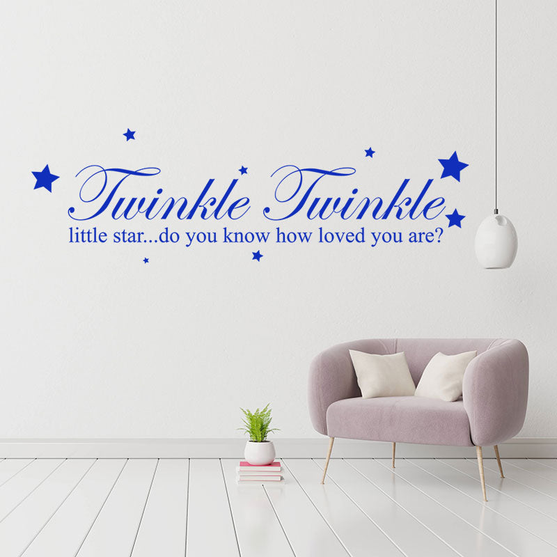 twinkle twinkle little star wall decal wall sticker