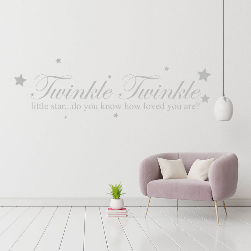 twinkle twinkle little star wall decal wall sticker