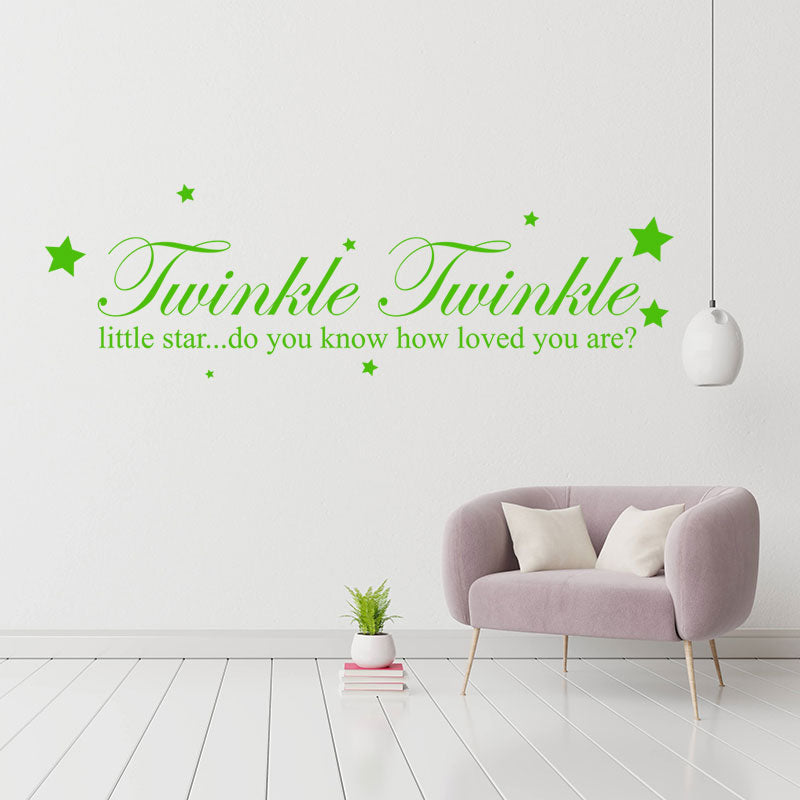 twinkle twinkle little star wall decal wall sticker
