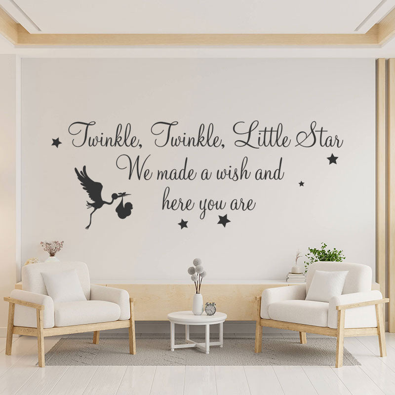 twinkle twinkle little star wall decal