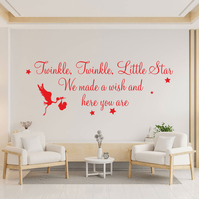 twinkle twinkle little star wall decal