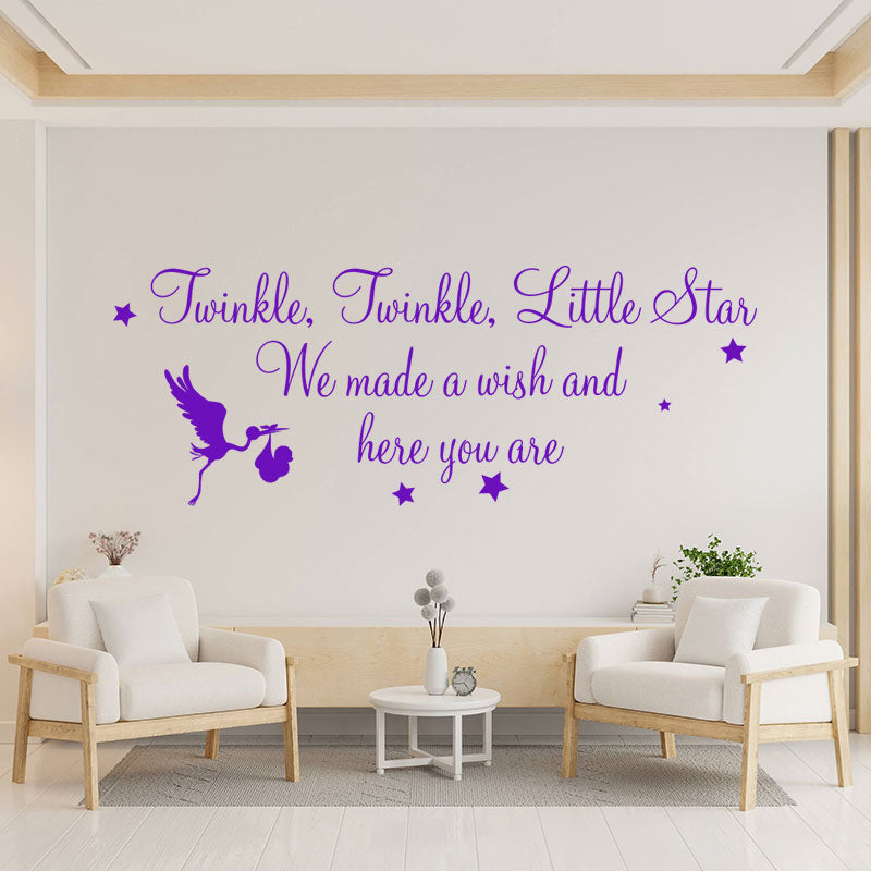 twinkle twinkle little star wall decal