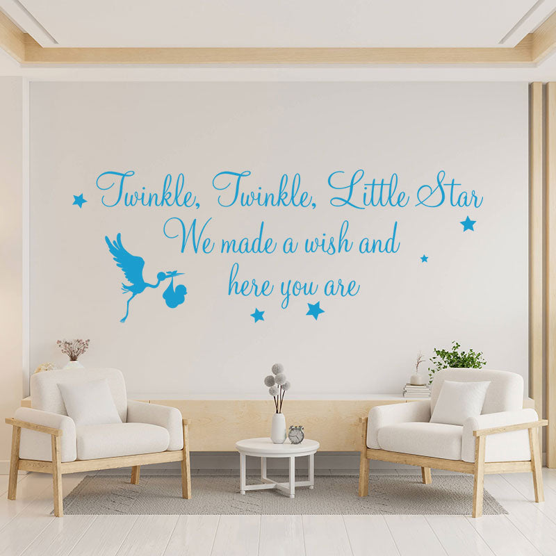 twinkle twinkle little star wall decal