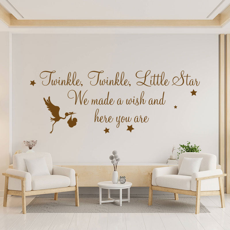 twinkle twinkle little star wall decal