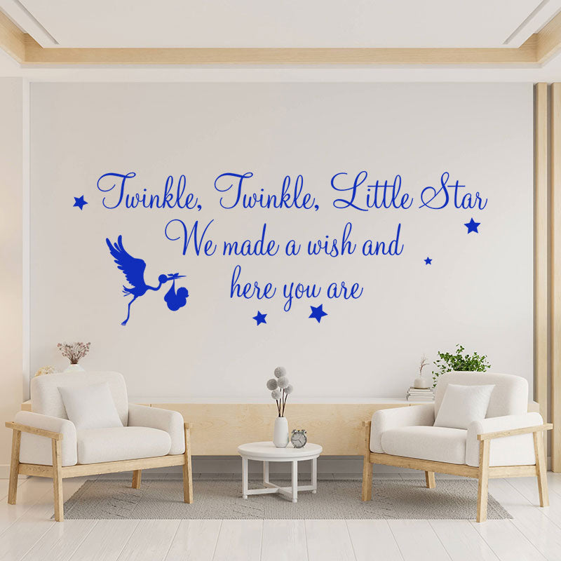 twinkle twinkle little star wall decal