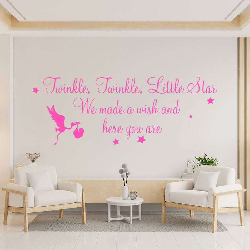twinkle twinkle little star wall decal