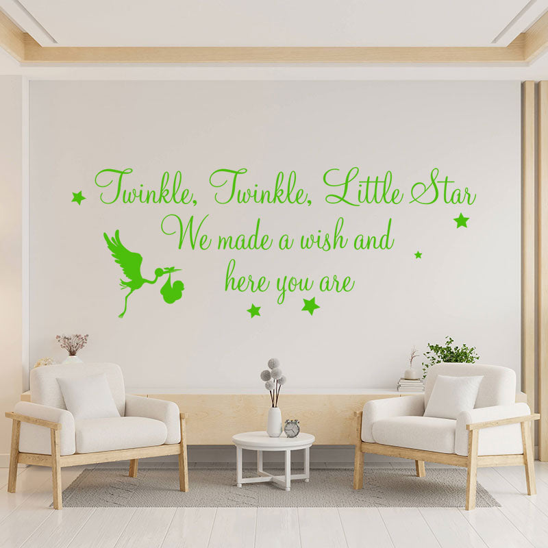 twinkle twinkle little star wall decal