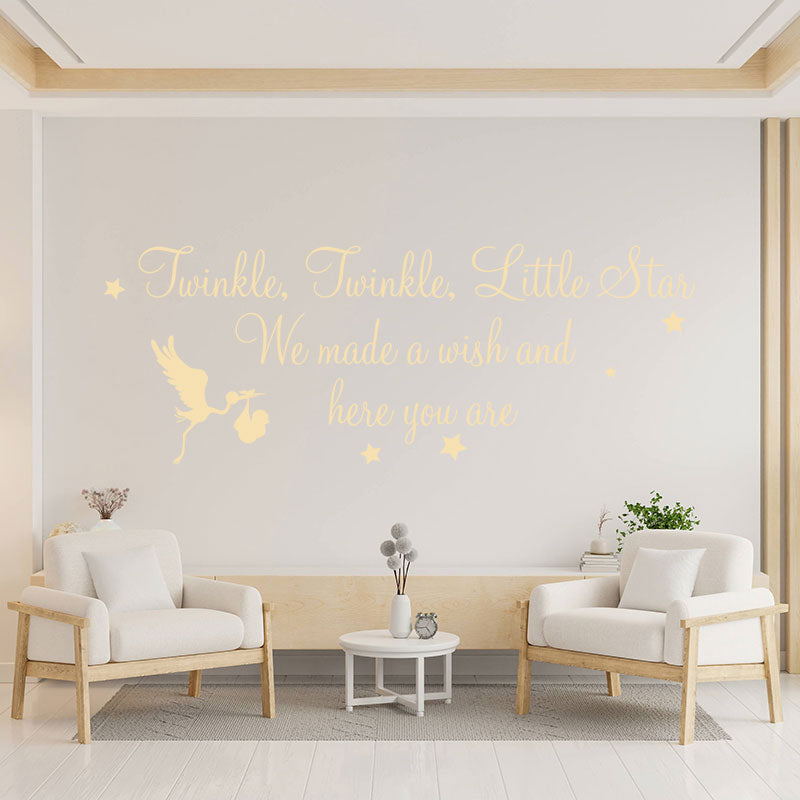 twinkle twinkle little star wall decal