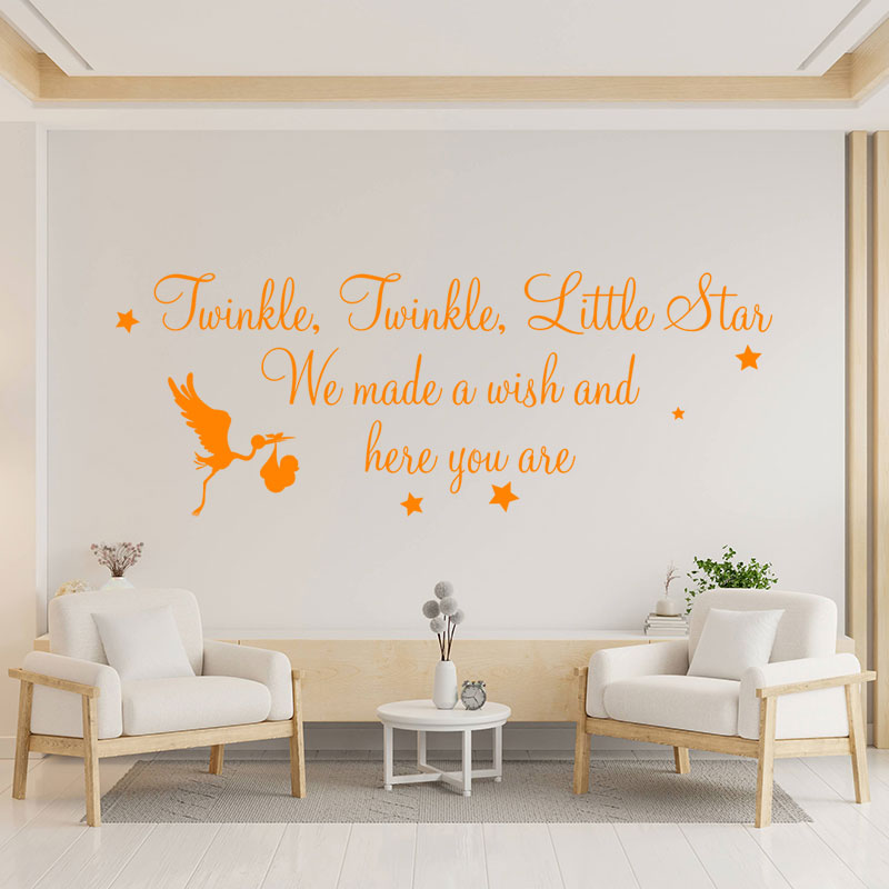 twinkle twinkle little star wall decal