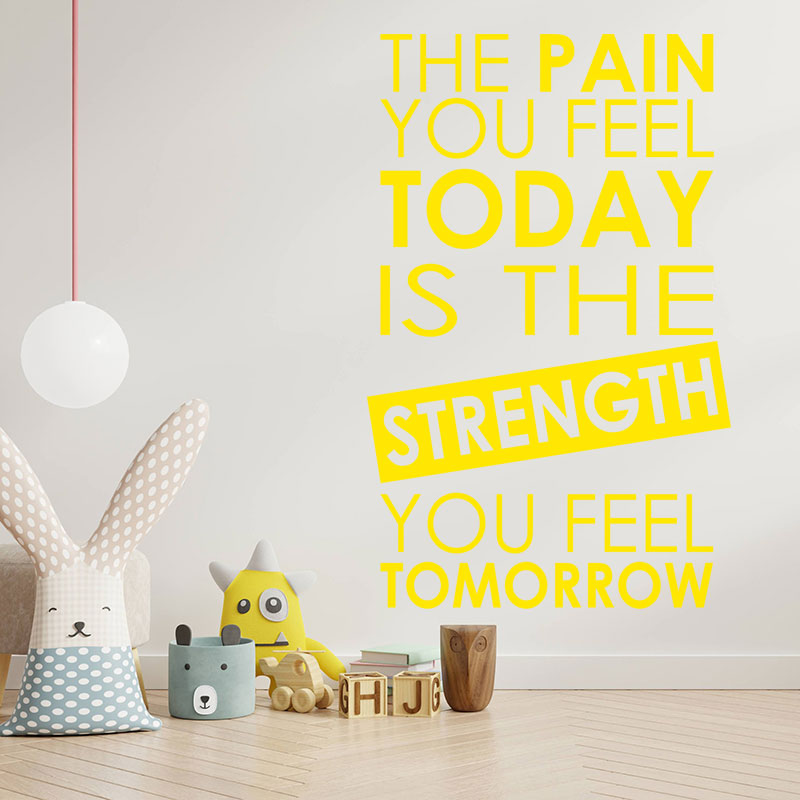 motivational fitness gym sticker